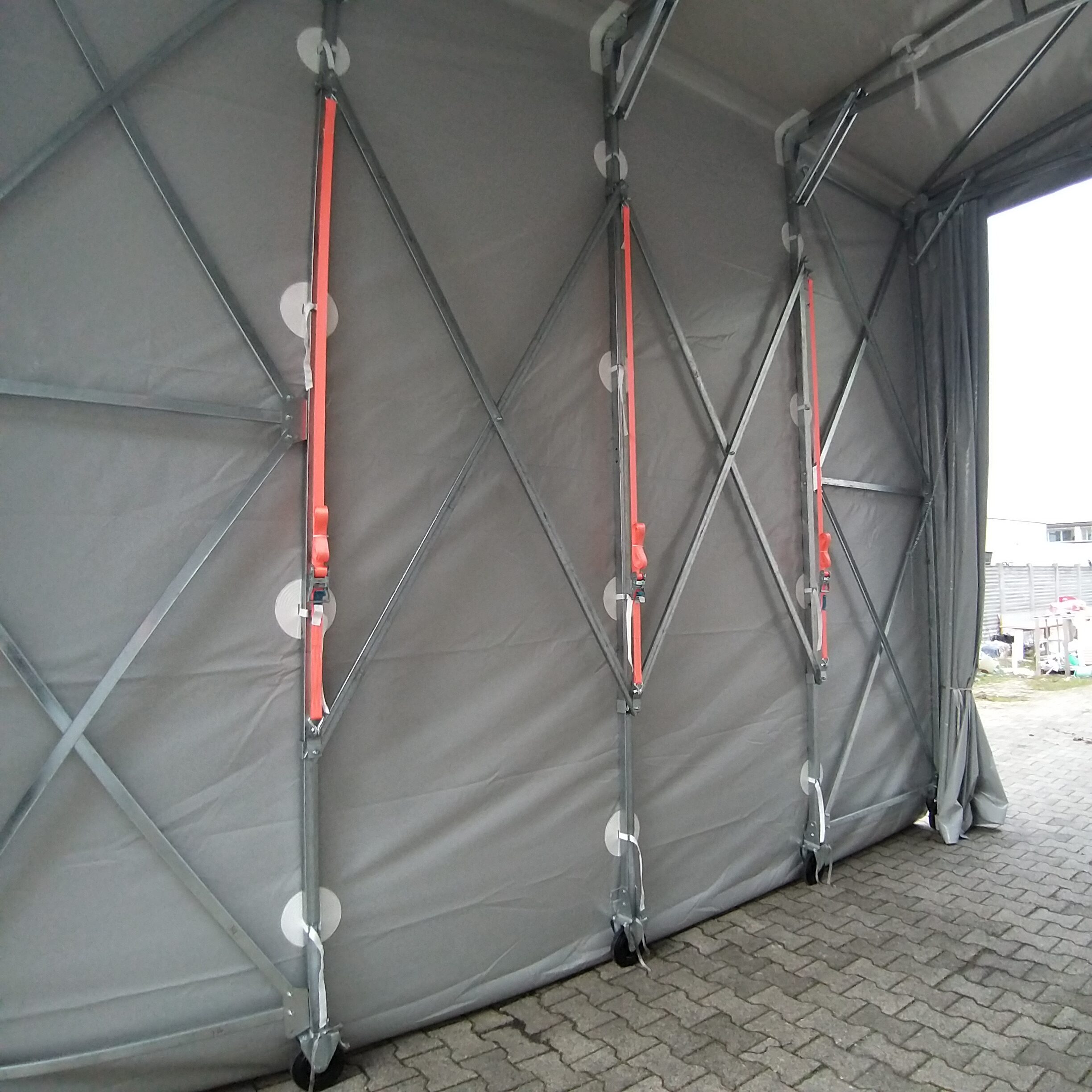 tunnel industriale con copertura in pvc