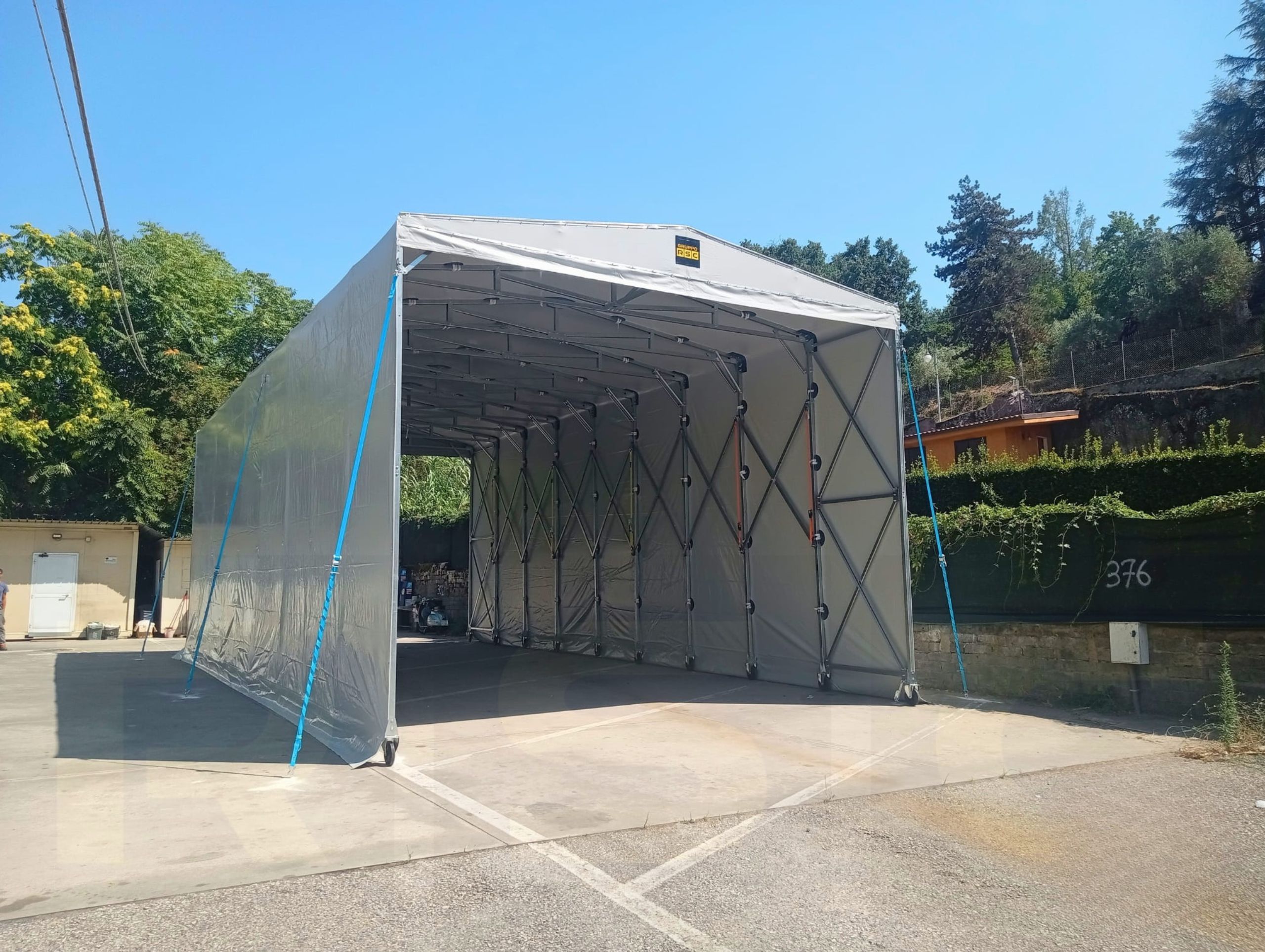 tunnel mobile industriale in pvc