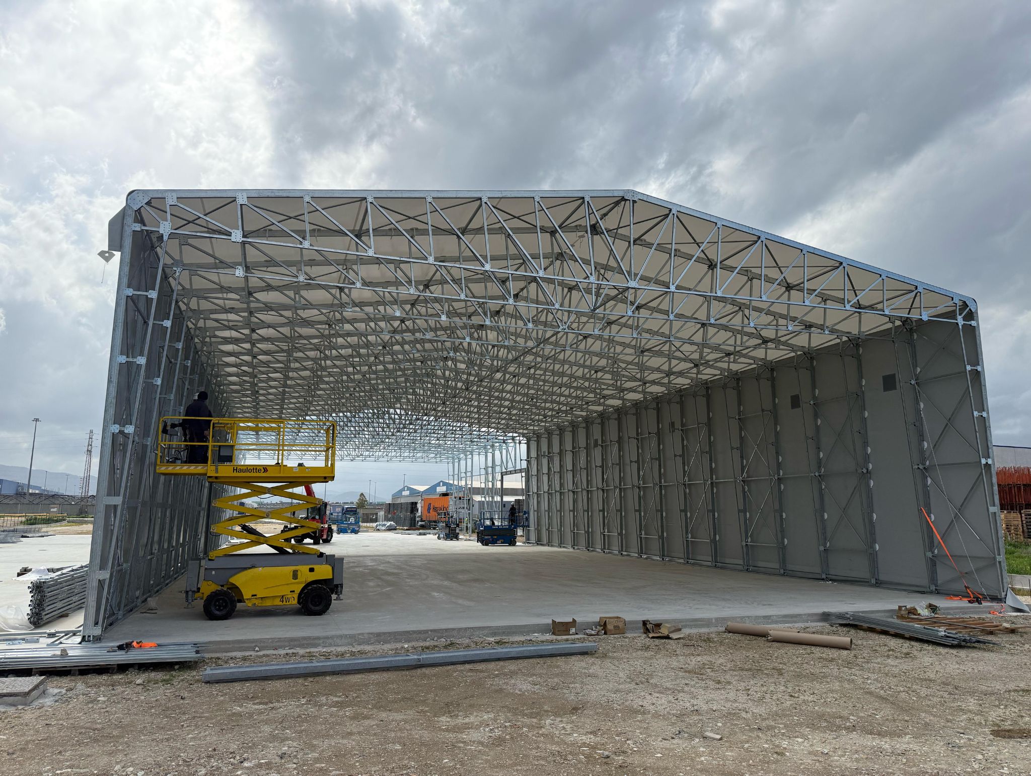 coperture in telo pvc per rimessaggio