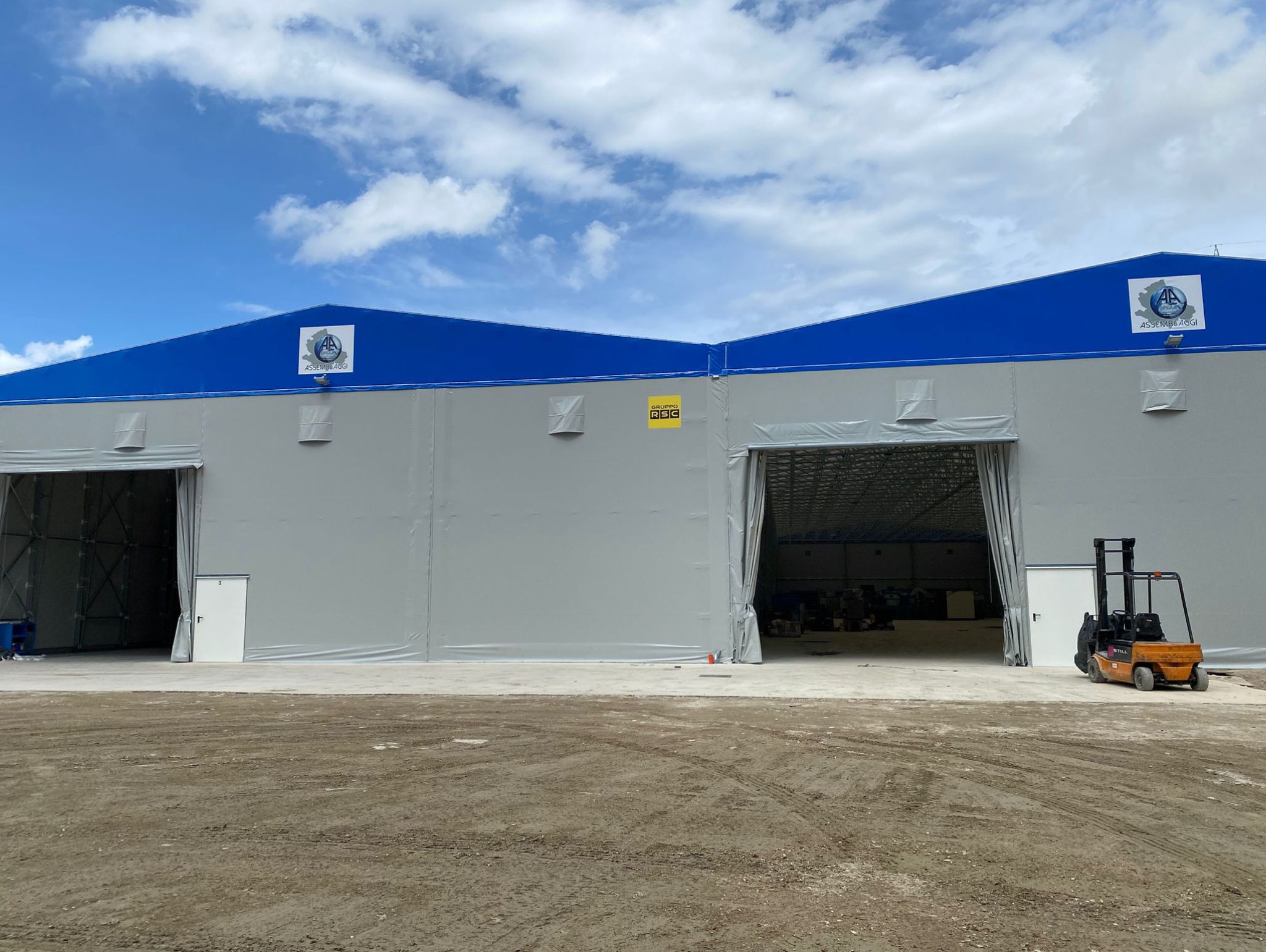 grandi coperture industriali in pvc