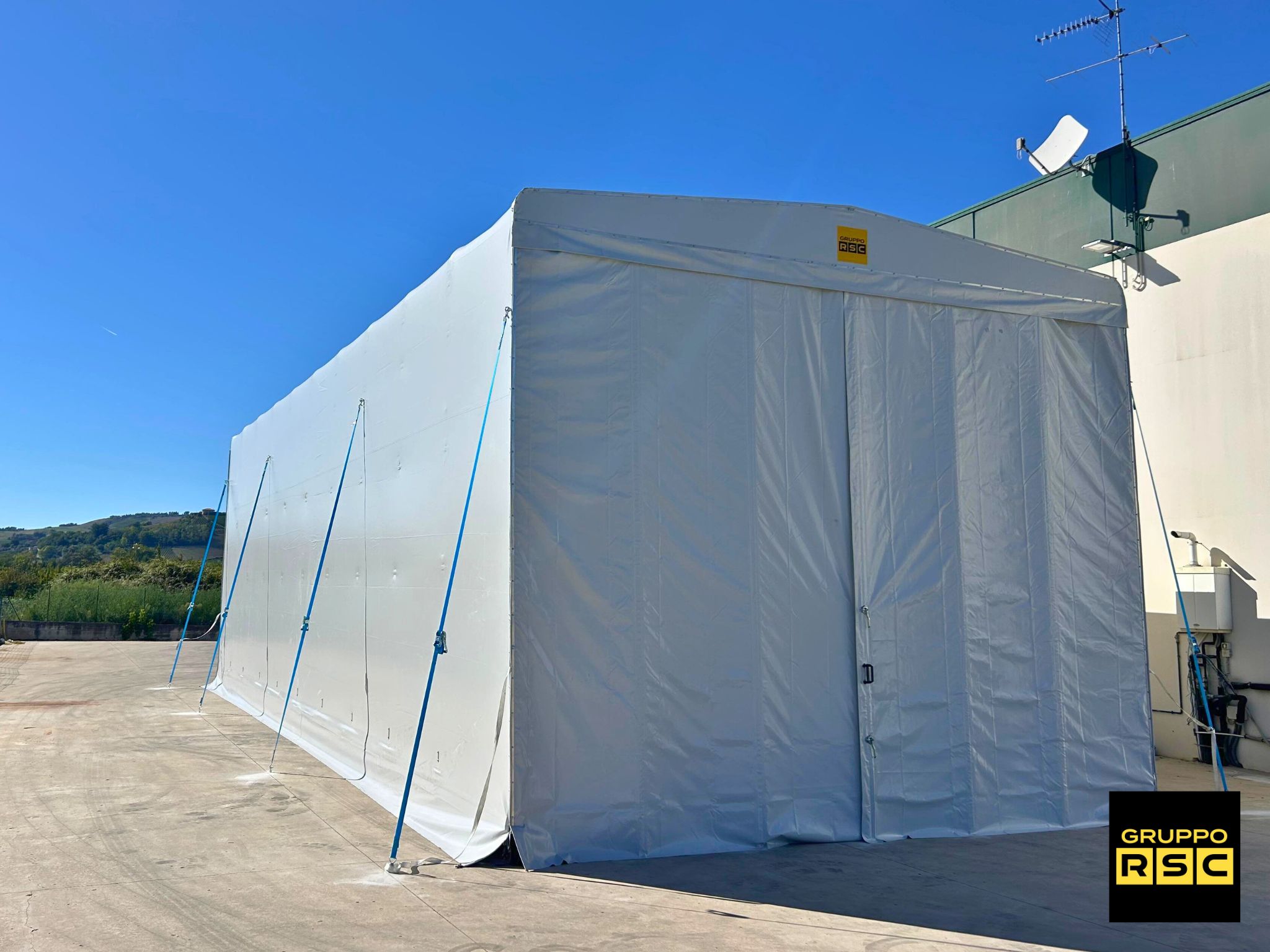 tunnel mobile industriale retrattile su ruote