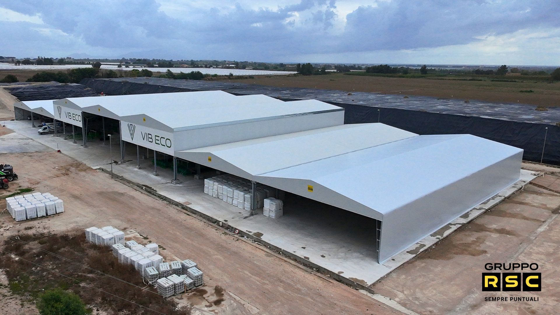 capannoni industriali con copertura in telo pvc