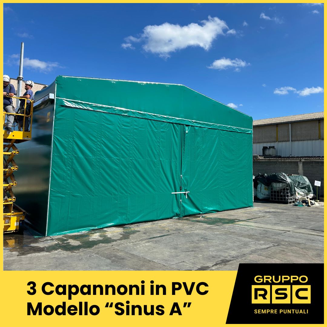 tunnel mobile industriale in pvc mod. Sinus A